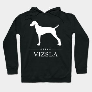 Vizsla Dog White Silhouette Hoodie